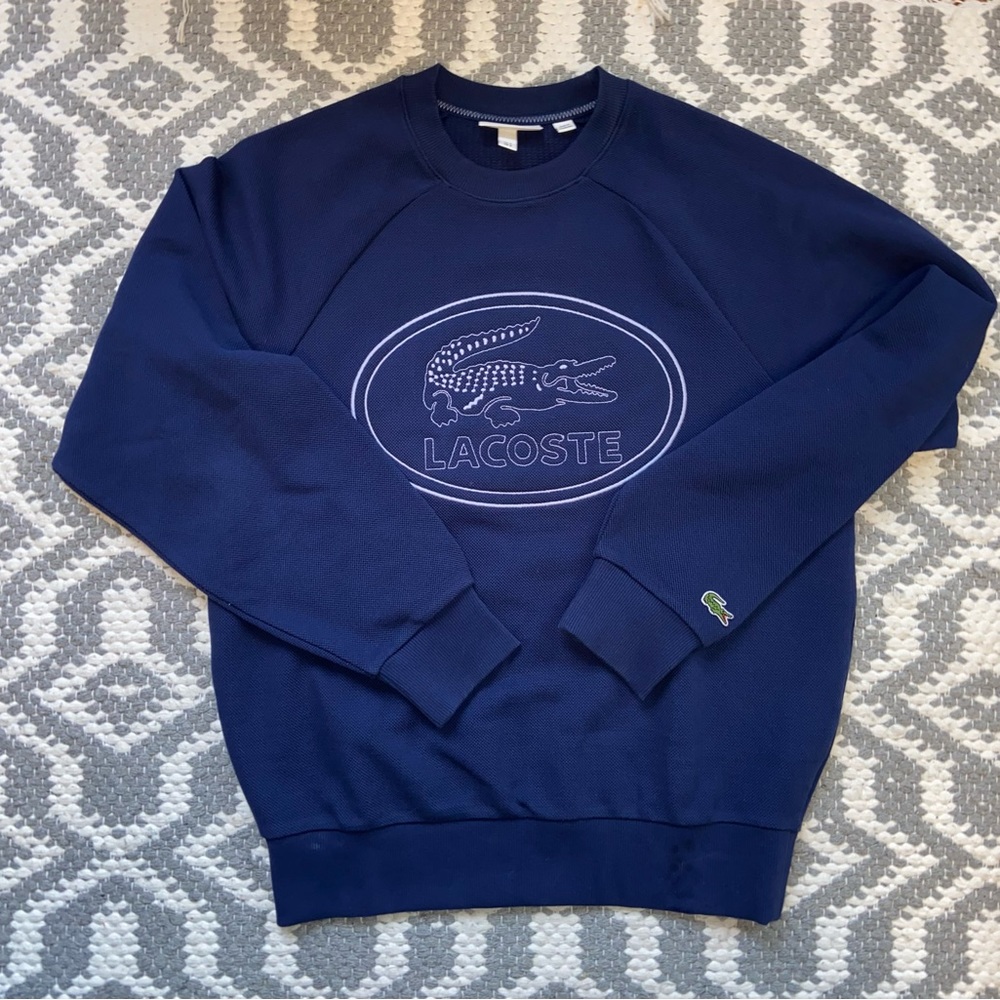 Lacoste Oversized Crewneck Sweater